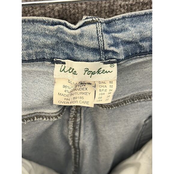 Ulla Popken Slim Fit Jeans Womens Size 22 Blue Light Wash Denim Stretch Pockets‎ - Picture 3 of 9